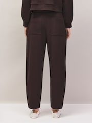 Ro&Zo Brown Petite Cotton Blend Barrel Leg Joggers - Image 8 of 9