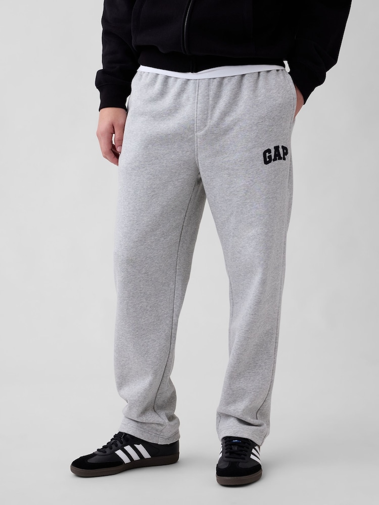 Gap Grey Logo Straight-Leg Joggers - Image 1 of 4
