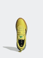 adidas Yellow Run Falcon Trainers - Image 6 of 9