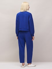 Ro&Zo Blue Petite Cotton Blend Barrel Leg Joggers - Image 4 of 10