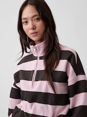 Dungi roz/maro - Gap Vintage Soft Oversized Half-Zip Wedge Pullover - Imaginea 4 din 4