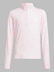 adidas Pink Pink All Sports Favorite Quarter Zip Long Sleeve T-Shirt - Image 6 of 6