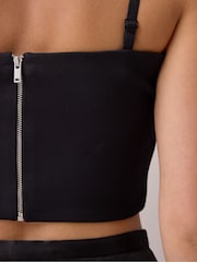 Ro&Zo Black Ponte Detachable Strap Top - Image 4 of 4