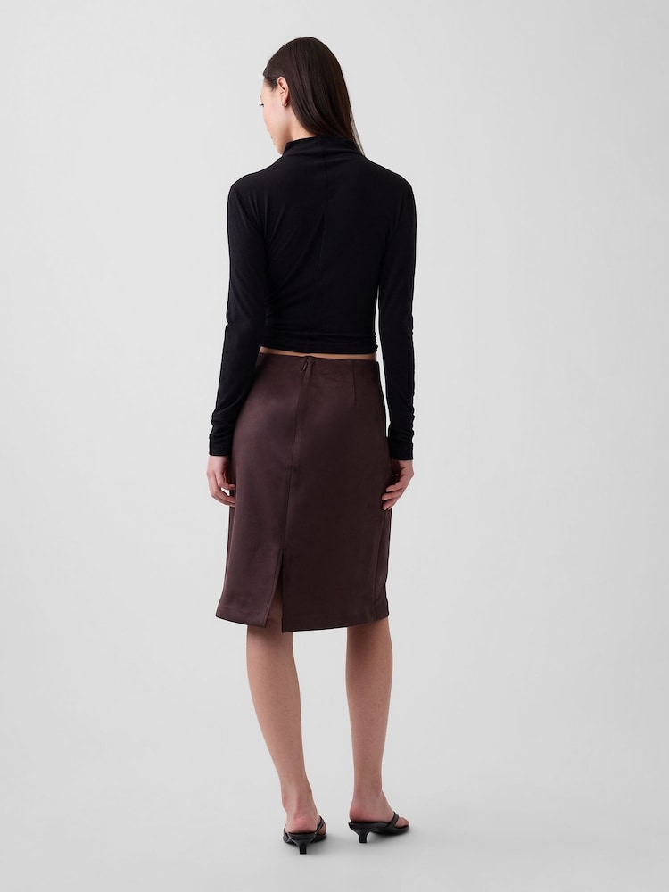 Gap Faux Suede Pencil Skirt - Imagen 2 de 4