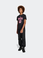 أسود - adidas Messi Name and Number Graphic 100% Cotton T-Shirt - صورة 3 من 5