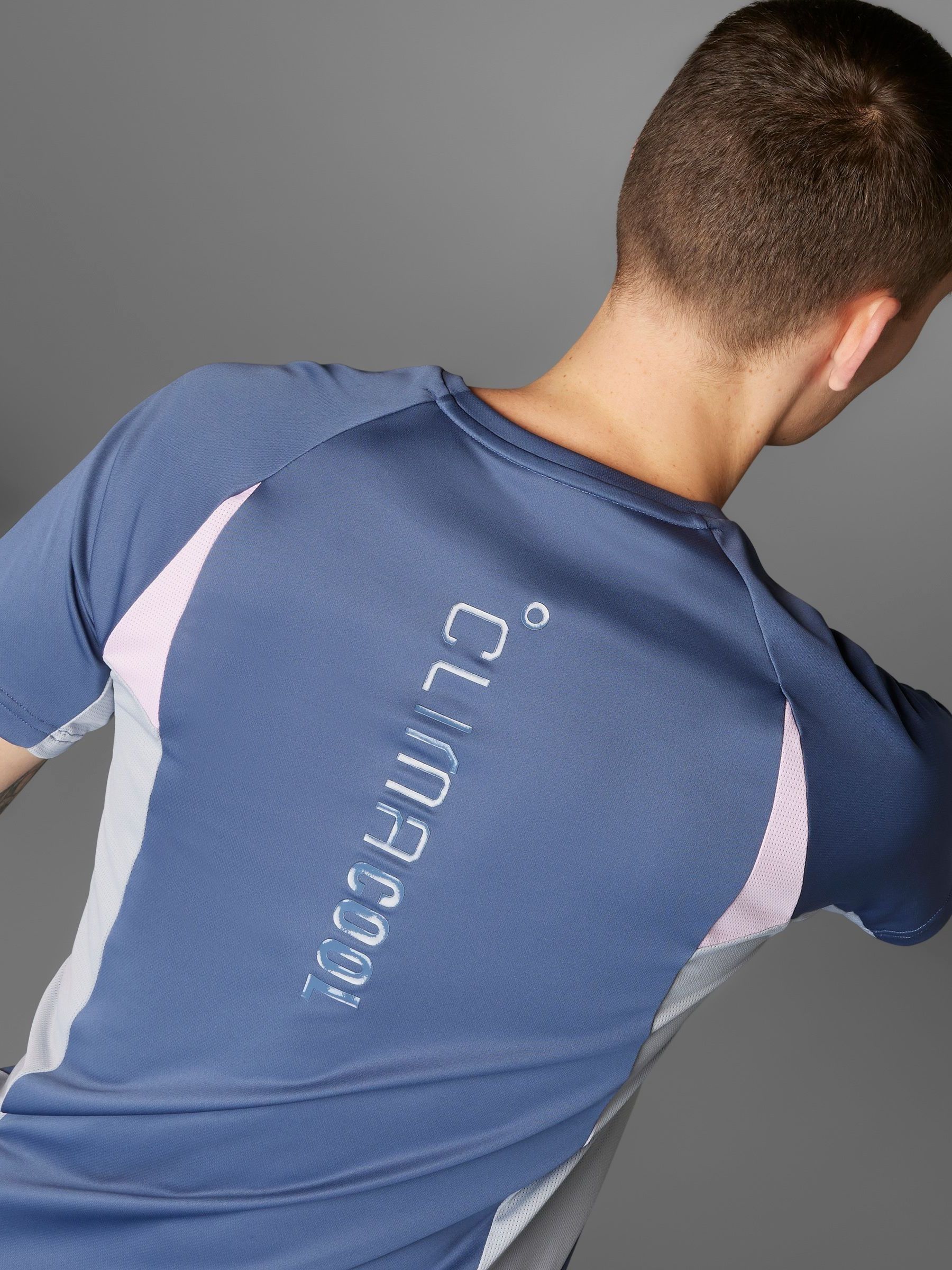 Buy adidas Blue Tech Apparel Colorblock T-Shirt from Next USA