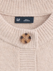 Beige - Gap CashSoft Oversized Chunky Strickjacke - Bild 4 von 4