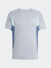 adidas Grey Tech Apparel Colorblock T-Shirt - Image 6 of 6