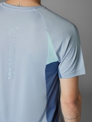 adidas Grey Tech Apparel Colorblock T-Shirt - Image 7 of 14