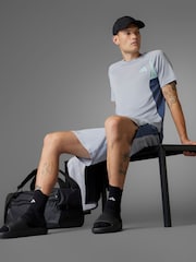 adidas Grey Tech Apparel Colorblock T-Shirt - Image 8 of 14