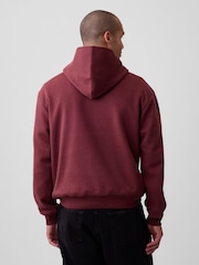 Gap Burgundy Red Vintage Soft Oversized Mini-Logo Hoodie - Image 2 of 4