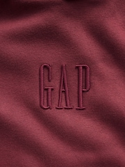 Gap Burgundy Red Vintage Soft Oversized Mini-Logo Hoodie - Image 4 of 4