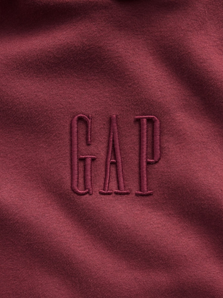 Gap Burgundy Red Vintage Soft Oversized Mini-Logo Hoodie - Image 4 of 4 Gap Burgundy Red Vintage Soft Oversized Mini-Logo Hoodie - Image 4 of 4