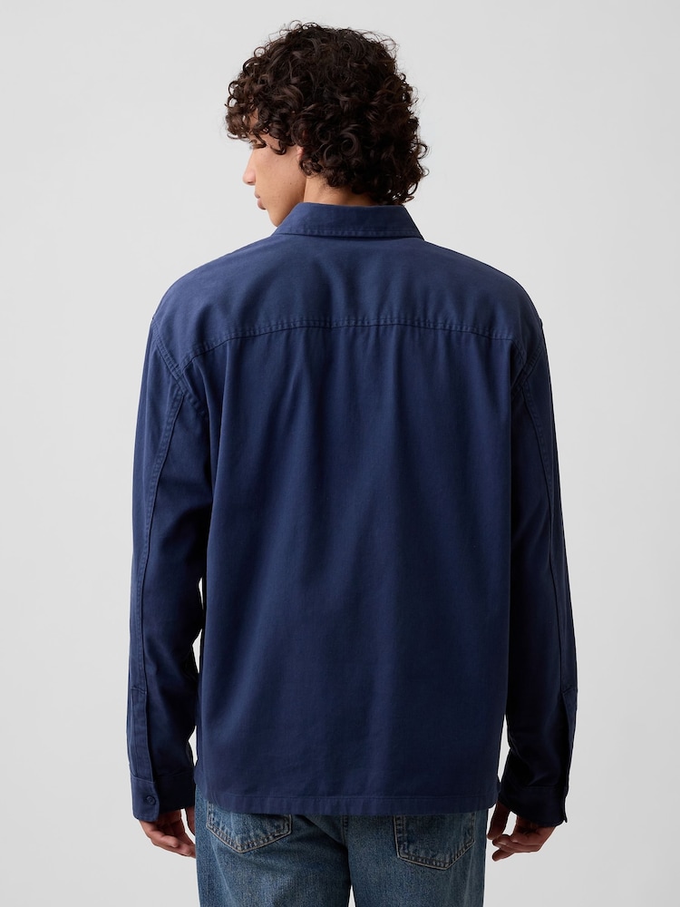 Jūras spēki - Gap Boxy Fit Twill Shirt - Attēls 2 no 4