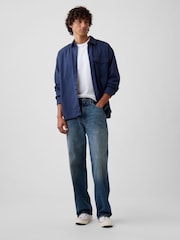 Jūras spēki - Gap Boxy Fit Twill Shirt - Attēls 3 no 4