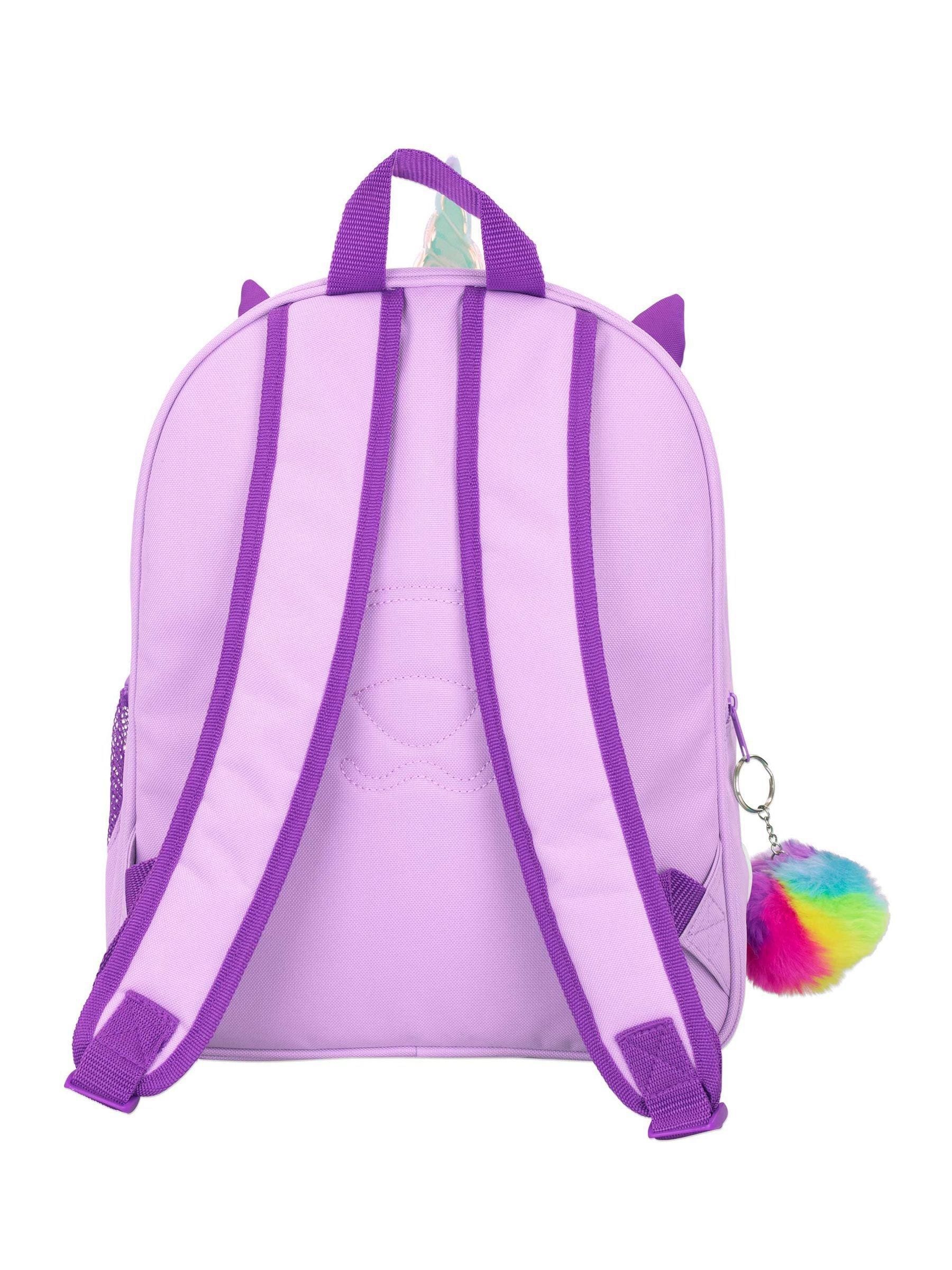 Buy Harry Bear Purple Unicorn Backpack with Pom Pom Keyring from Next Luxembourg