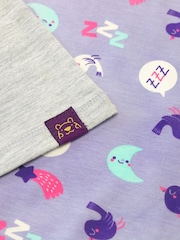 Harry Bear Purple Sloth Short Sleeve Pyjamas - Image 2 of 4