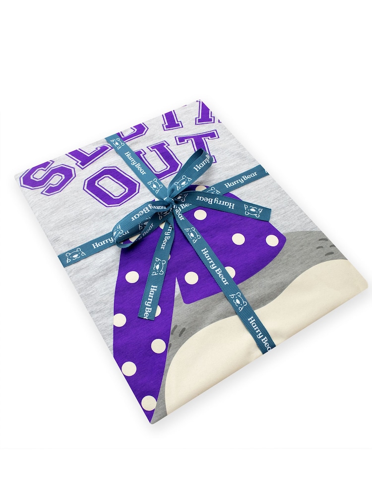 Harry Bear Purple Sloth Short Sleeve Pyjamas - Image 4 of 4