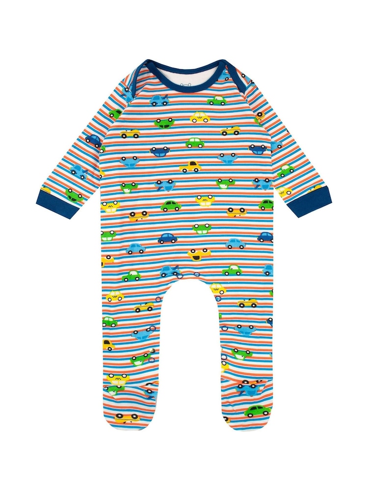 Harry Bear Blue Cars 100% Cotton Sleepsuit - Image 1 of 3
