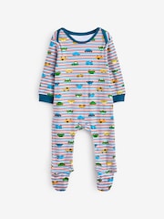 Harry Bear Blue Cars 100% Cotton Sleepsuit - Image 2 of 3