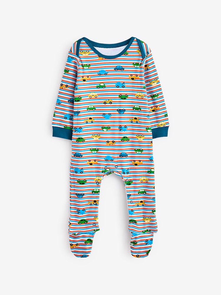 Harry Bear Blue Cars 100% Cotton Sleepsuit - Image 2 of 3