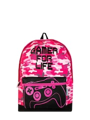 Harry Bear Pink Gaming Gamer For Life Backpack - Image 1 of 5