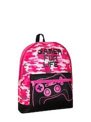 Harry Bear Pink Gaming Gamer For Life Backpack - Image 2 of 5