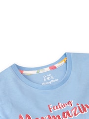 Harry Bear Blue Mermazing Mermaid Summer 100% Cotton Dress - Image 3 of 4
