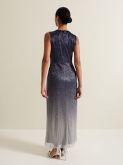 Phase Eight Black Sara Metallic Jersey Maxi Dress - Image 2 of 7