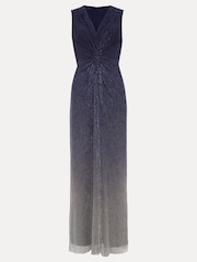 Phase Eight Black Sara Metallic Jersey Maxi Dress - Image 7 of 7