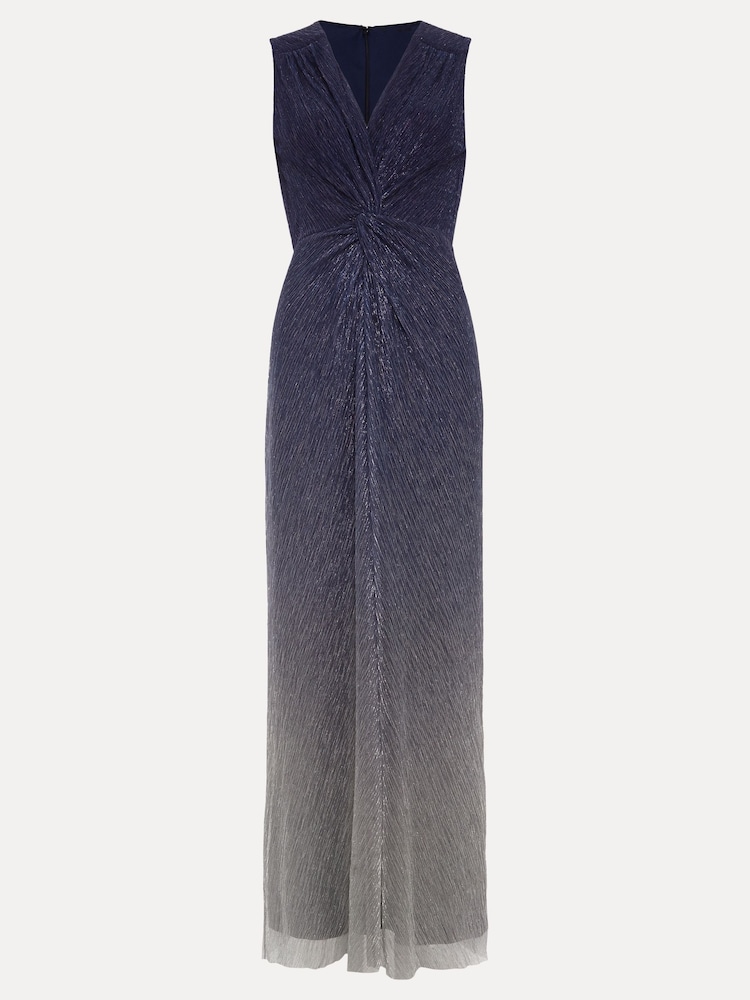 Phase Eight Black Sara Metallic Jersey Maxi Dress - Image 7 of 7