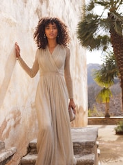 Phase Eight Metallic Masie Metallic Jersey Maxi Dress - Image 1 of 8