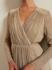 Phase Eight Metallic Masie Metallic Jersey Maxi Dress - Image 5 of 8