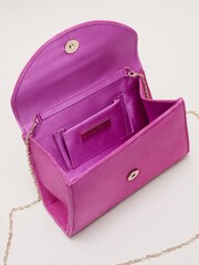 Phase Eight Pink Ring Handle Suede Mini Bag - Image 3 of 6