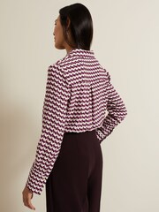 Phase Eight Black Gina Geo Print Shirt - Image 2 of 7