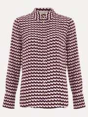 Phase Eight Black Gina Geo Print Shirt - Image 7 of 7