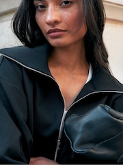 Ro&Zo Ponte Funnel Neck Jacket - Kuva 2 / 7