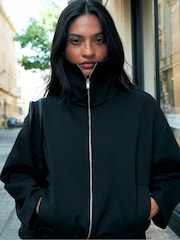 Ro&Zo Ponte Funnel Neck Jacket - Kuva 3 / 7