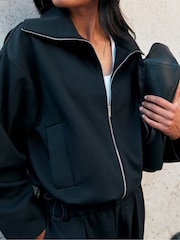 Ro&Zo Ponte Funnel Neck Jacket - Kuva 4 / 7
