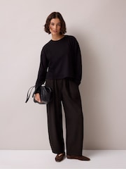 Ro&Zo Micro Gingahm Barrel Leg Trousers - 7суретінің 3 суреті