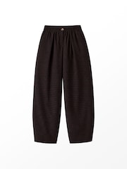 Ro&Zo Micro Gingahm Barrel Leg Trousers - 7суретінің 7 суреті