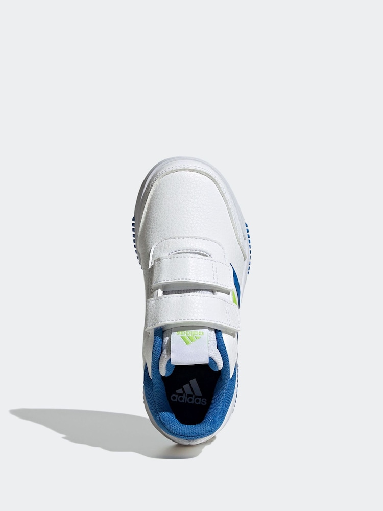 Adidas White/Green/Blue Hook and Loop Tensaur Sport Trainers - Image 7 of 10