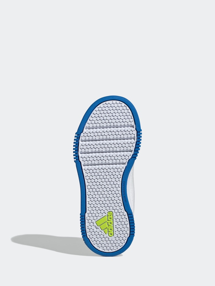Adidas White/Green/Blue Hook and Loop Tensaur Sport Trainers - Image 8 of 10