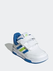 Blanc/Bleu/citron vert - adidas Black Tensaur Sport Hook and Loop Trainers - Image 3 de 9