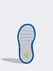 Blanc/Bleu/citron vert - adidas Black Tensaur Sport Hook and Loop Trainers - Image 7 de 9