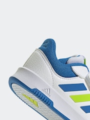Blanc/Bleu/citron vert - adidas Black Tensaur Sport Hook and Loop Trainers - Image 8 de 9