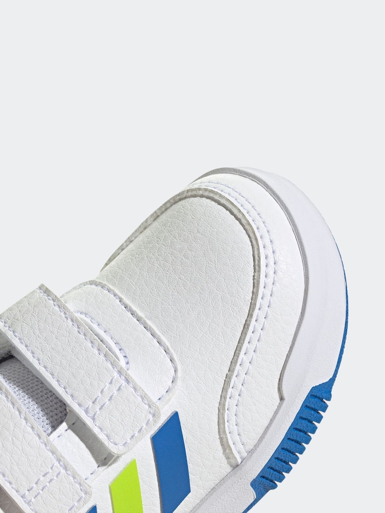 Blanc/Bleu/citron vert - adidas Black Tensaur Sport Hook and Loop Trainers - Image 9 de 9