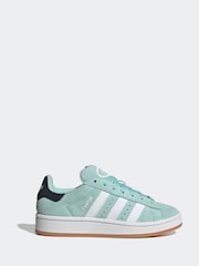 adidas Green/White Junior Campus 00s Trainers - Image 1 of 9