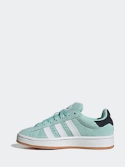 adidas Green/White Junior Campus 00s Trainers - Image 2 of 9