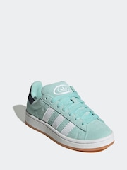 adidas Green/White Junior Campus 00s Trainers - Image 3 of 9